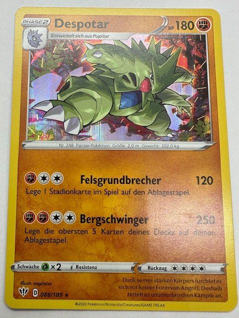 Pokémon Carte collezionabili: Despotar - Holo - Pokemon – Nuovo (secondo la descrizione) da Nussbaumen AG venduto da Pika-Shop