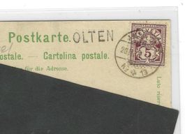 20.2.1899 Balkenstempel OLTEN/2-Bild Litho Gruss aus Olten