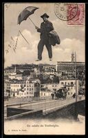 Ventimiglia, Fliegende Mensch über dem 