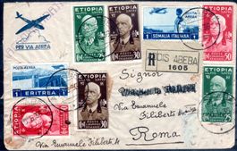 ÄTHIOPIEN ITALIENEISCHE BESETZUNG 193 SCHÖNER BELEG - EE1