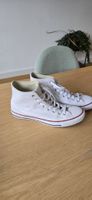 Converse Chuck Taylor All Star Hi aus Leder (Weiss) Gr 425