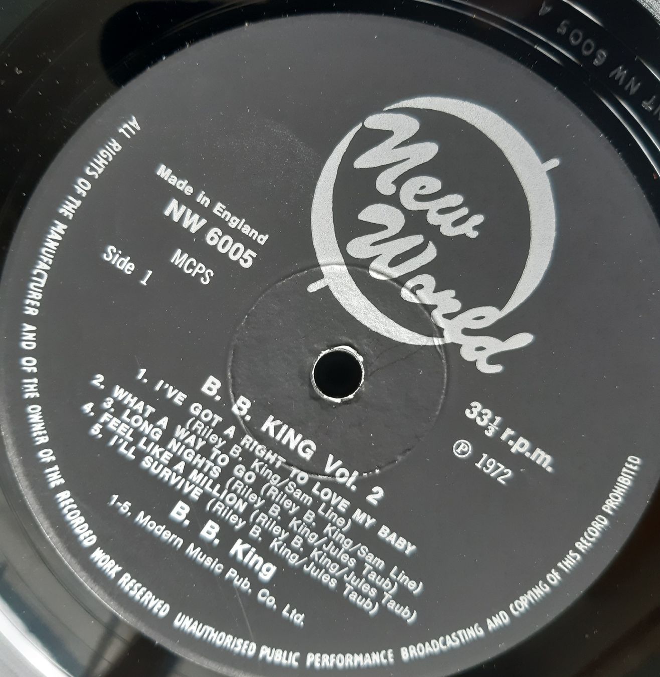 Vinyles: B.B.KING:  VOLUME 2 – D'occasion à Frick par kyb_yq8h 2