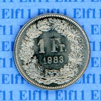 CHF___1.00 1983 stgl * nigelnagelneu! 1 Franken