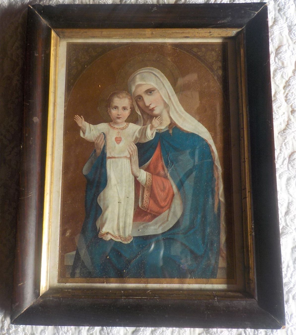 Dipinti: Bild Maria mit Jesuskind – Usato da Mörschwil venduto da antiksalon 3