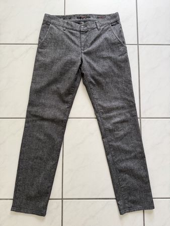 ALBERTO Hose regular slim fit grau Grösse W 31 L 32