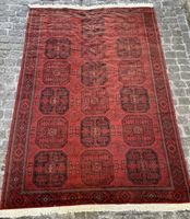 Afghan Design Orientteppich rot mit Muster 315x222 cm