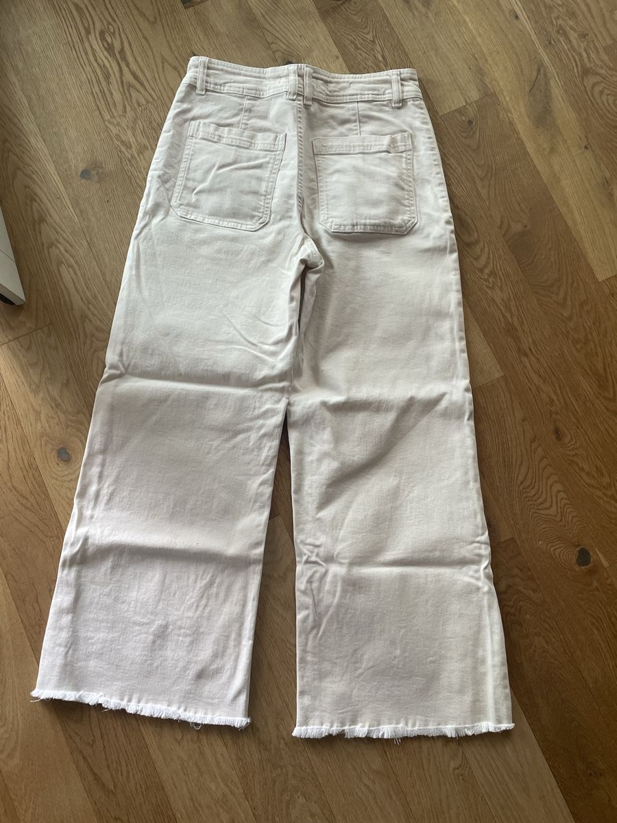 Mango Jeans: MNG Hose, Gr. 40, hellbeige, Wide Leg – Usato da Oberwil BL venduto da another-day-of-sun 4