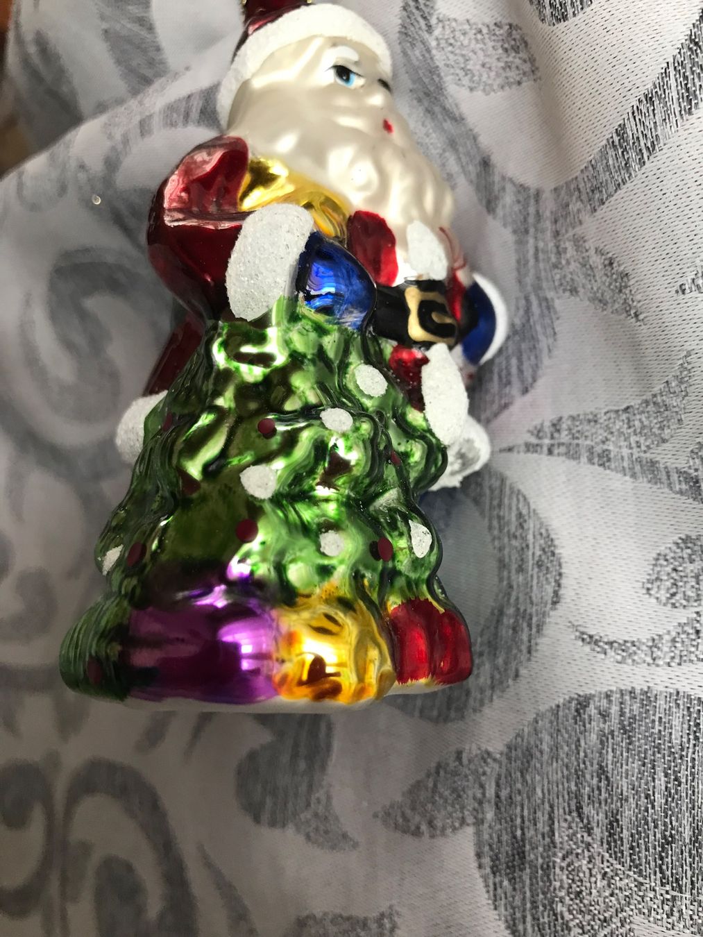 Tutte le decorazioni: Weihnachtsmann mit Tanne Christbaumschmuck – Nuovo e nell'imballaggio originale da Alpnach Dorf venduto da marvo 4