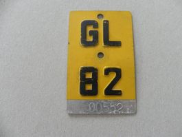 Mofanummer  Nr. Mofa No  Nummer GL 82 Glarus 1982 Geschenk