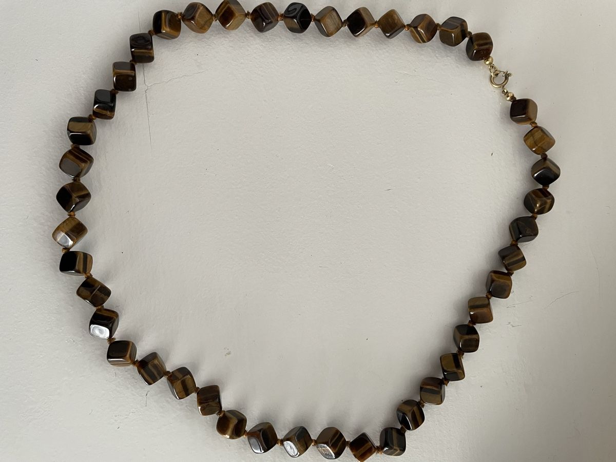 Catenine: Kette Tigerauge 62cm lang – Usato da Urdorf venduto da Msakul 2