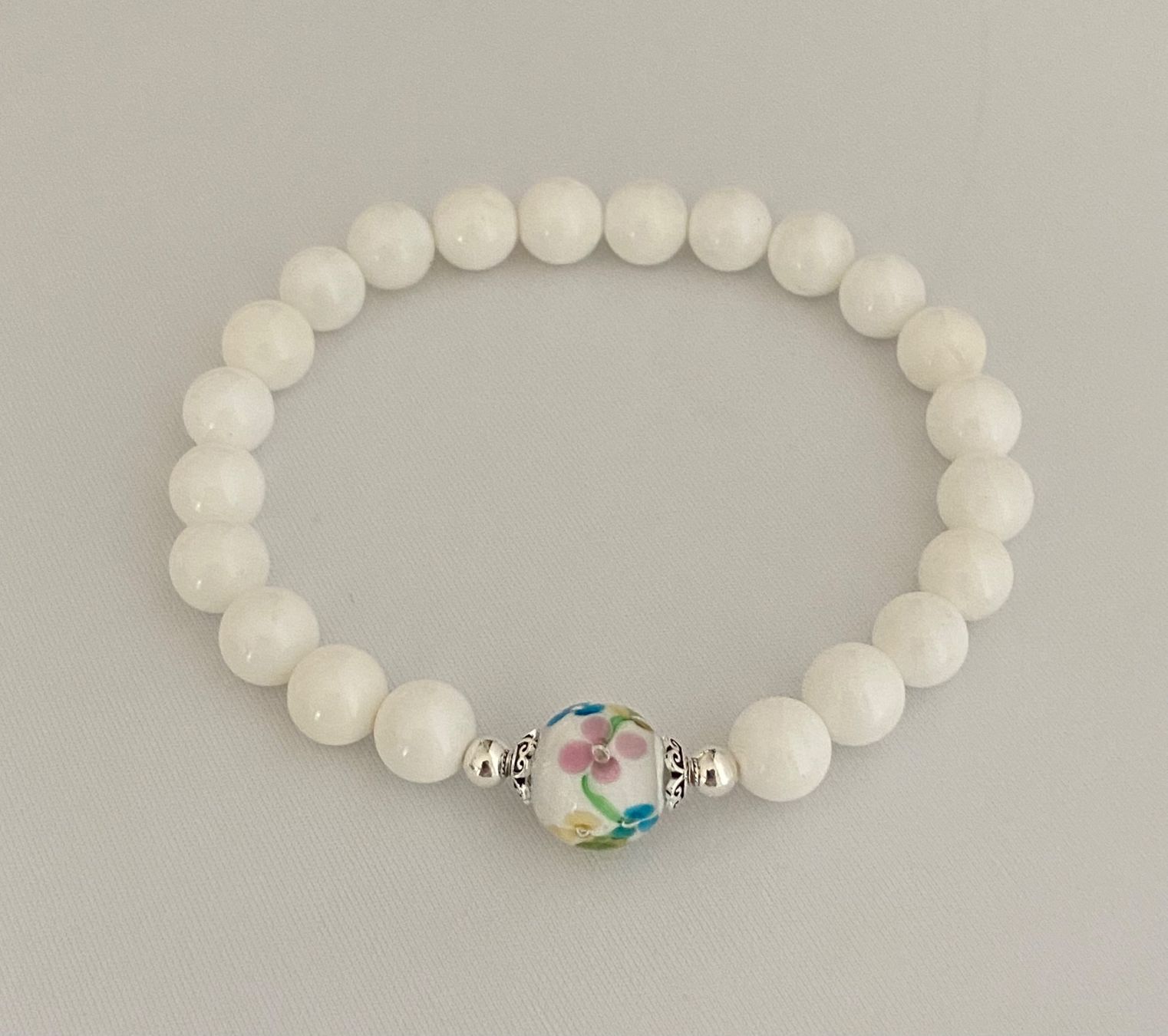 Bracciali & Braccialetti: Tridacna Perlen Armband Murano Style auf Mass – Nuovo e nell'imballaggio originale da Zuzwil SG venduto da Lemliskat 3