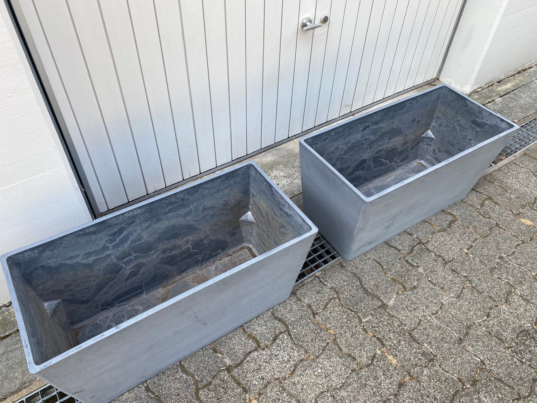 Vasi per fiori: Ecopots Paris 80, grau – Usato da Allschwil venduto da saemi33 3