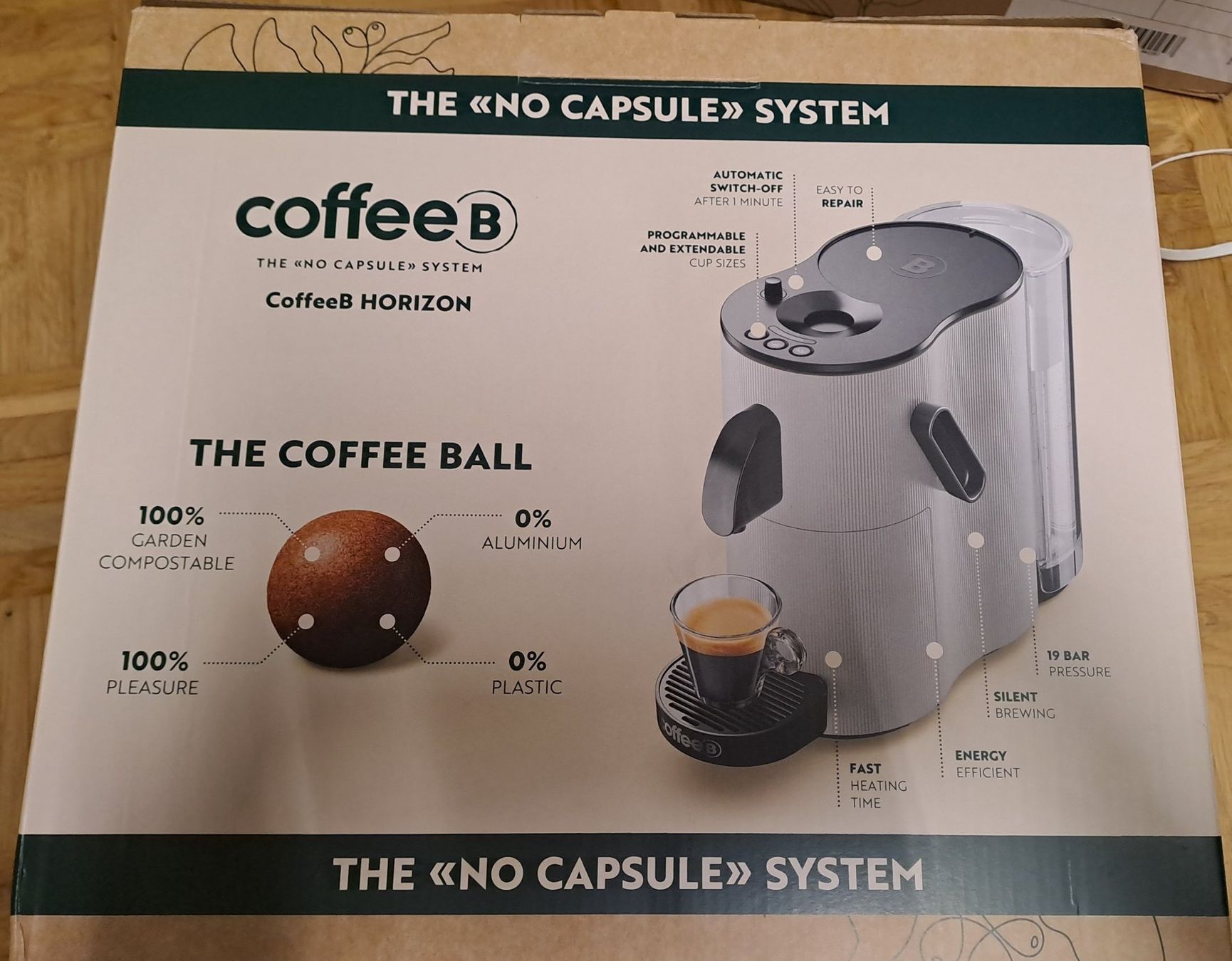 Coffee B Macchine per caffè & Macchine per espresso: CoffeeB Horizon Kapselmaschine Rot und 6 Pack Kaffeekappseln – Nuovo e nell'imballaggio originale da Hauptwil venduto da jorami 1