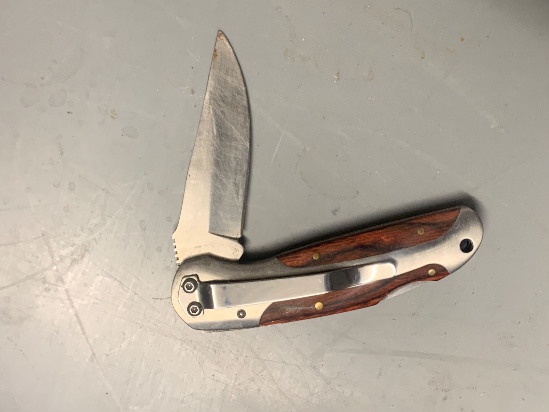 Coltelli tascabile: PROTOOL Taschenmesser mit Holzgriff – Usato da Wildegg venduto da Elefant42 1