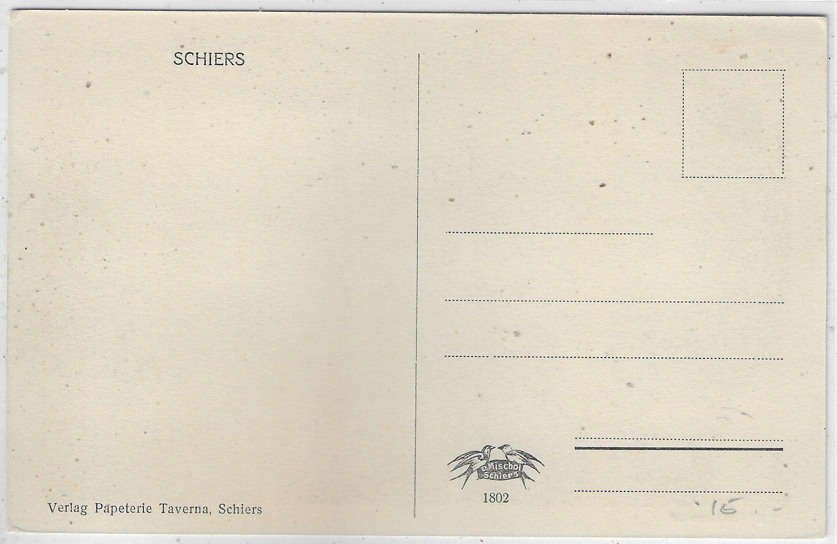 Cartoline postali: Schiers - Krankenhaus – Usato da Ettingen venduto da Kartenplanet 1