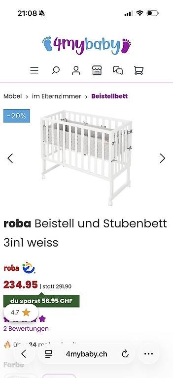Culle: Roba Stuben-/Beistellbett 3in1 – Usato da Basel venduto da nic_g5xv