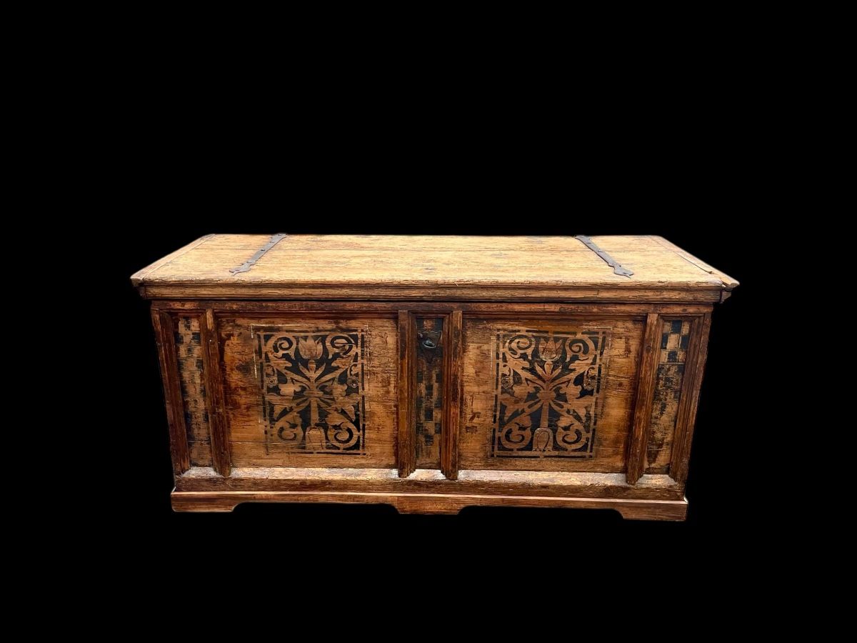 Cassapanche: Flimser Truhe mit Verweis Caviezel 1698 – Usato da Ottikon venduto da san_w99n 9