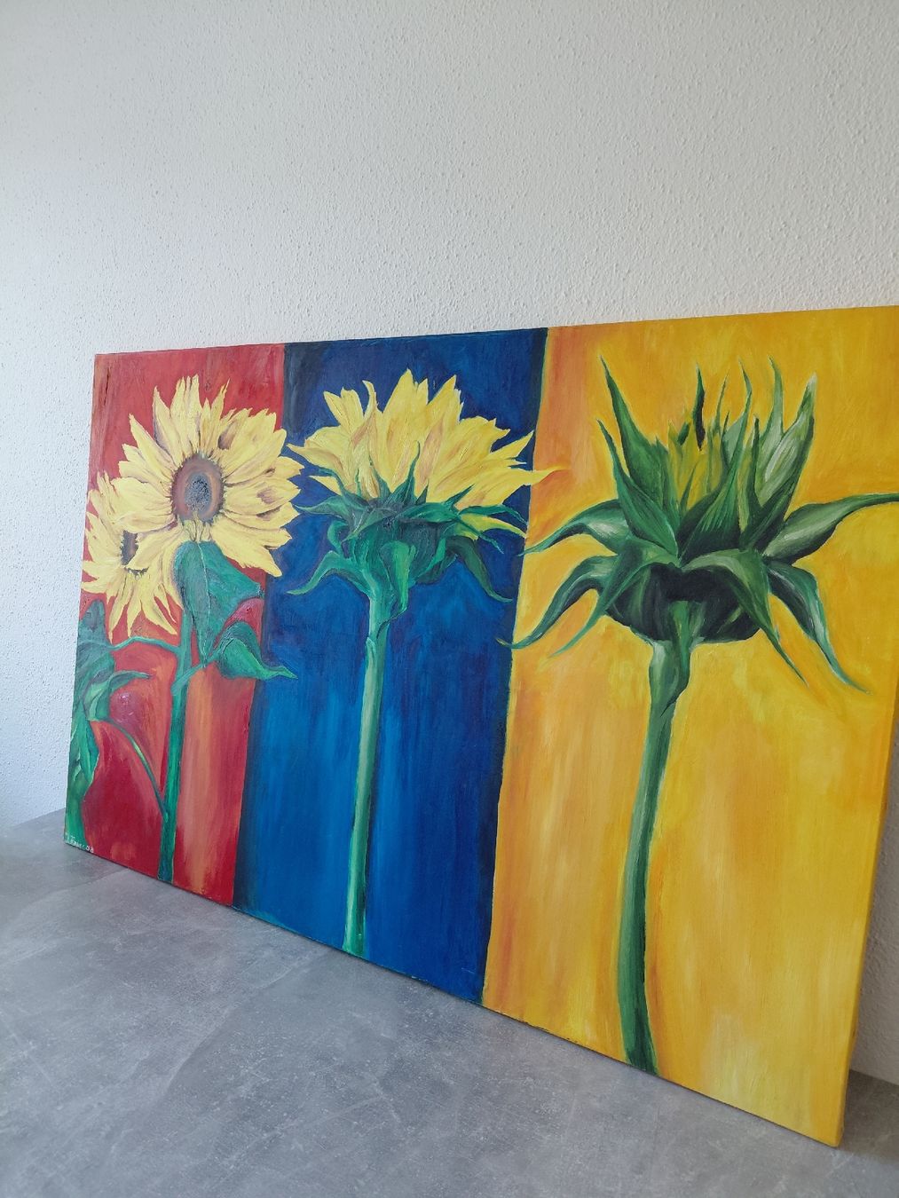 Gemälde: Sonnenblumen-Gemälde – Gebraucht aus Turbenthal von apr_h7z2 1