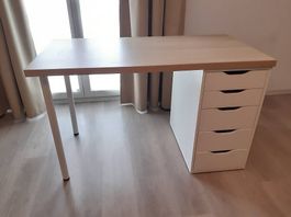 Pult LAGKAPTEN mit Schubladenelement ALEX (von IKEA)