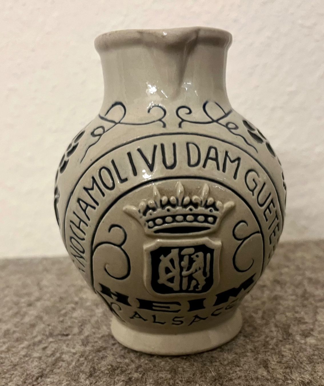 Caraffe: Weinkrüglein Heim Alsace 1/4l Steingut – Usato da Basel venduto da so1_nf6l 1