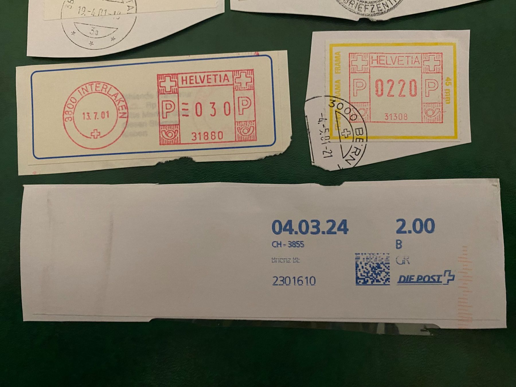 Tutti i francobolli: Automatenmarken – Usato da matten b. interlaken venduto da jfran17 4