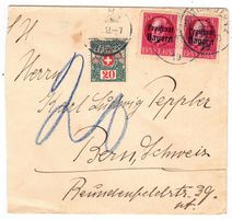 lettre taxée pour Bern