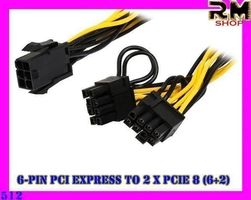 PCIe 8 (6 + 2) Stift Grafikkarte PCI