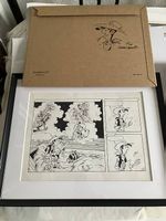 Demi planche originale Lucky Luke 