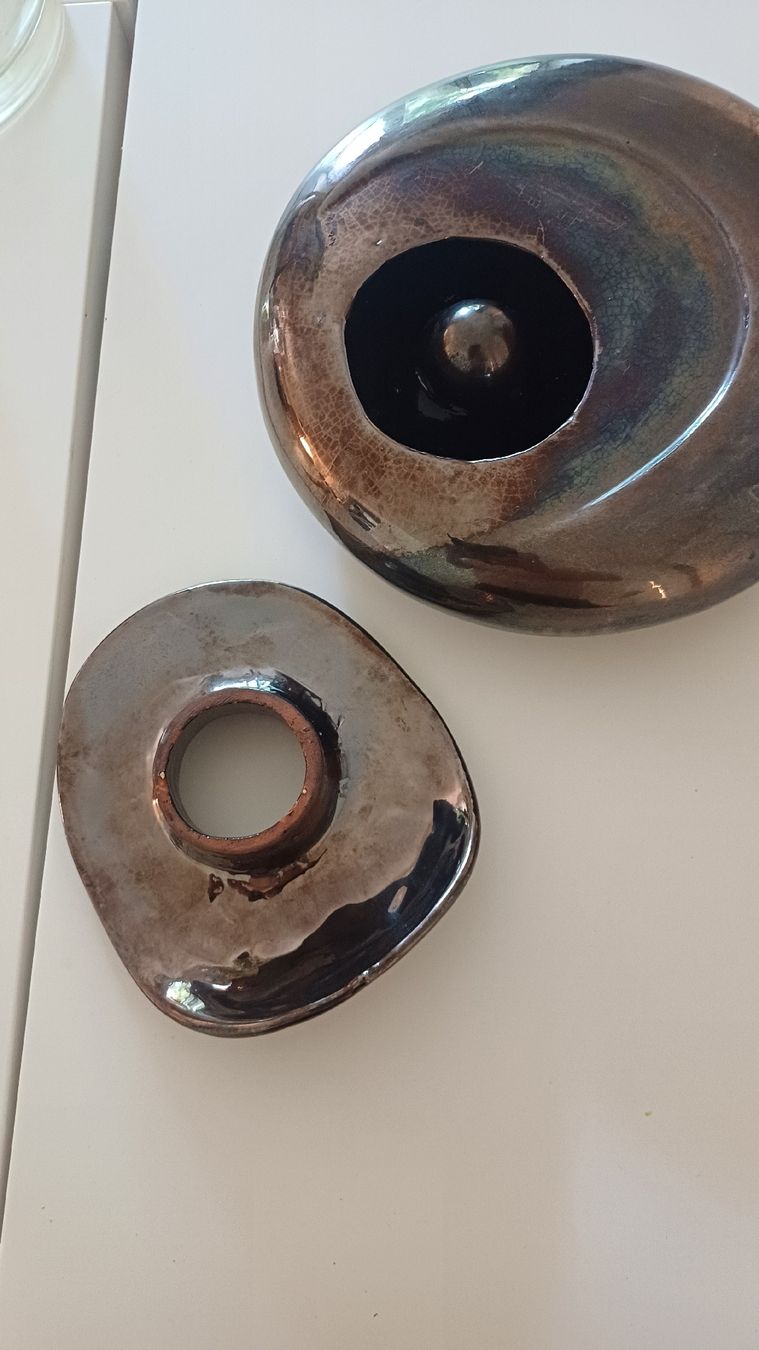 Portacenere: Aschenbecher Keramik Kupfer  24cm – Nuovo (secondo la descrizione) da Bex venduto da renebaar 2
