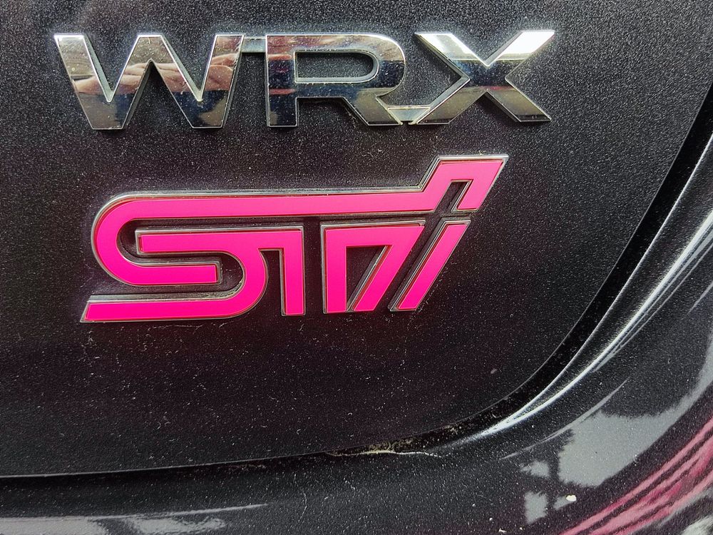 Subaru STi badge overlay sticker / Aufkleber WRX JDM 1