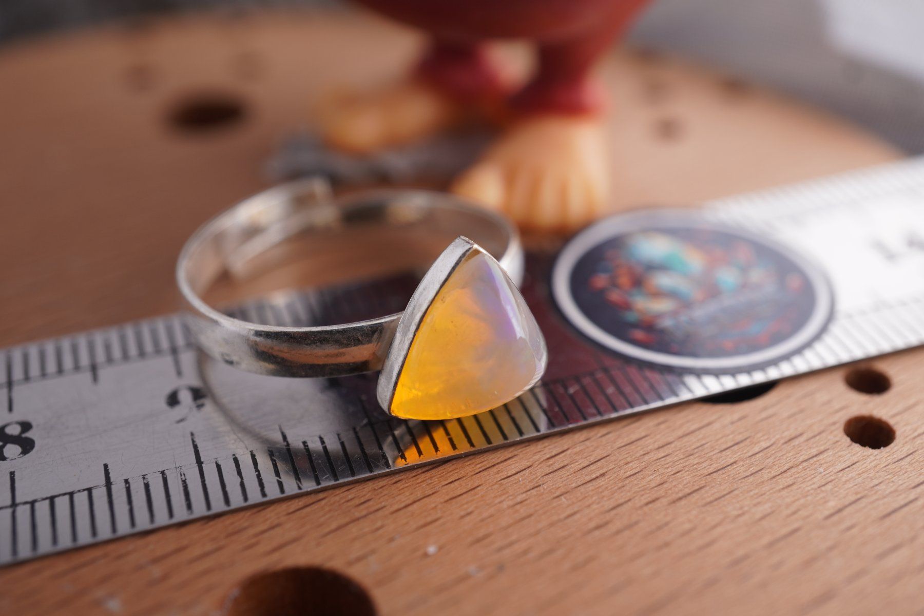 Minerali & Pietre curative: Opal      ring Grösse  Variabel     (Räumung!) – Nuovo e nell'imballaggio originale da Eschenbach SG venduto da topstone 5