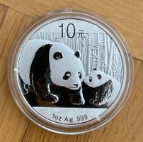China 10 Yuan Panda Münze 2011 / 1 Unze Silber selten