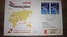 Swissair Geneve - Djakarta 03.04.1980
