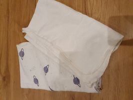 2 dünne Babydecken ca. 68 x 74 cm