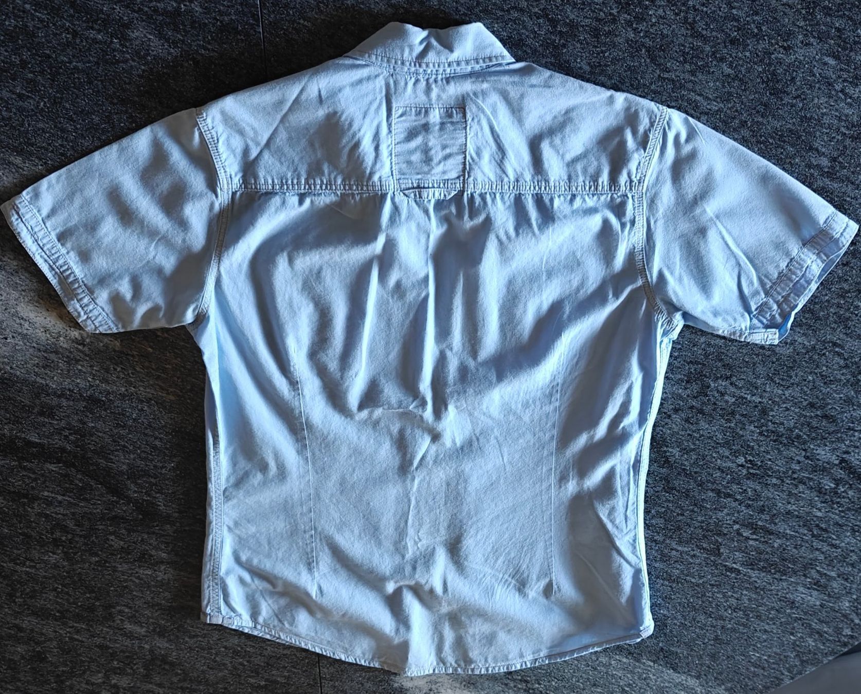 Next Camicie: Next Kurzarmhemd Herren Gr. S Hellblau Baumwolle – Usato da Zürich venduto da kr_span_99 2