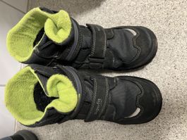 Superfit Winterstiefel Gr. 30 wasserdicht Jungen schwarz grü