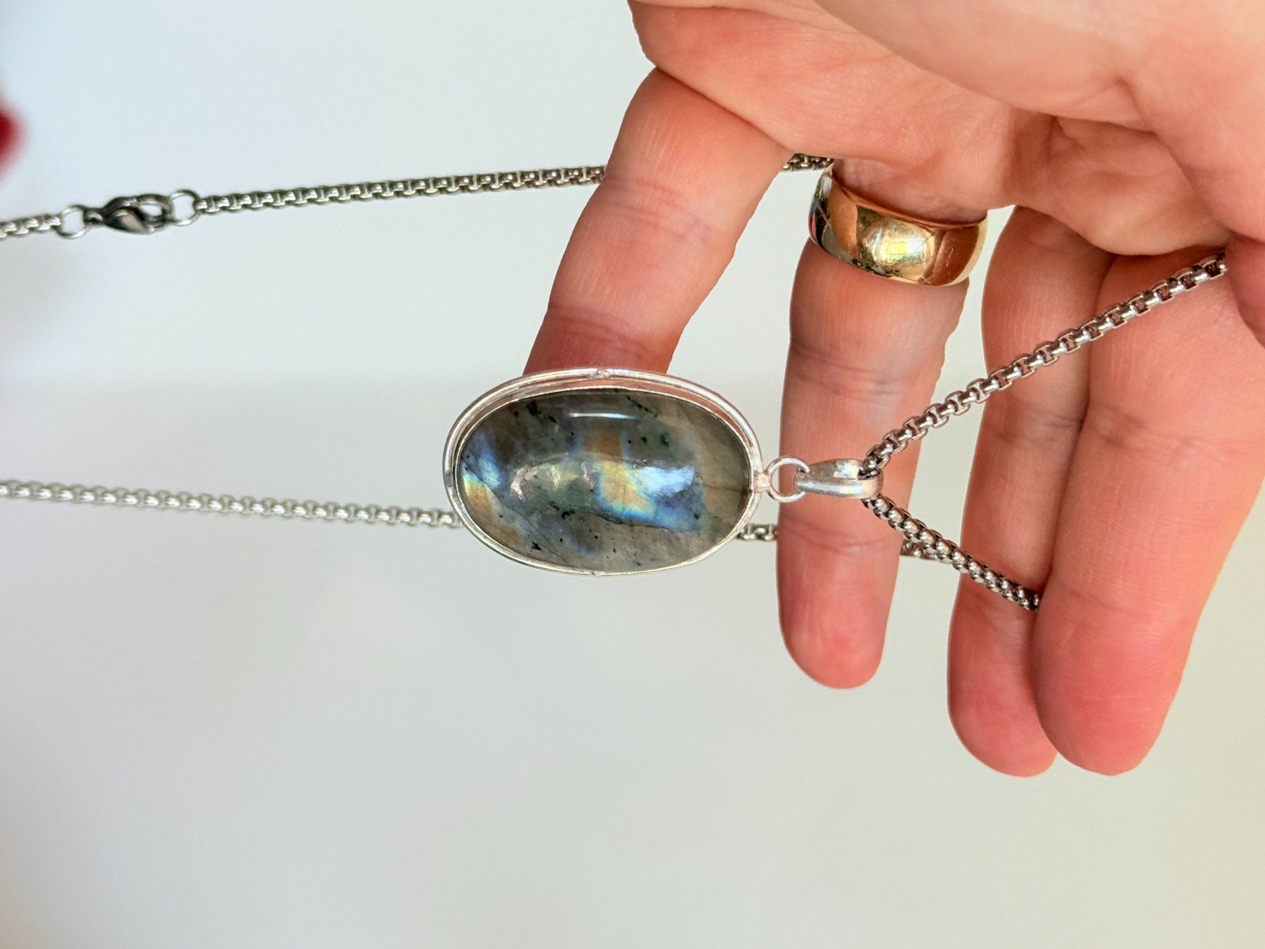 Catenine: Collier Labradorite  - Élégance intemporelle! – Nuovo e nell'imballaggio originale da Genève venduto da AWWA 6