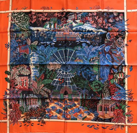 Hermès carré 90 neuf tag Jardin d’Hiver