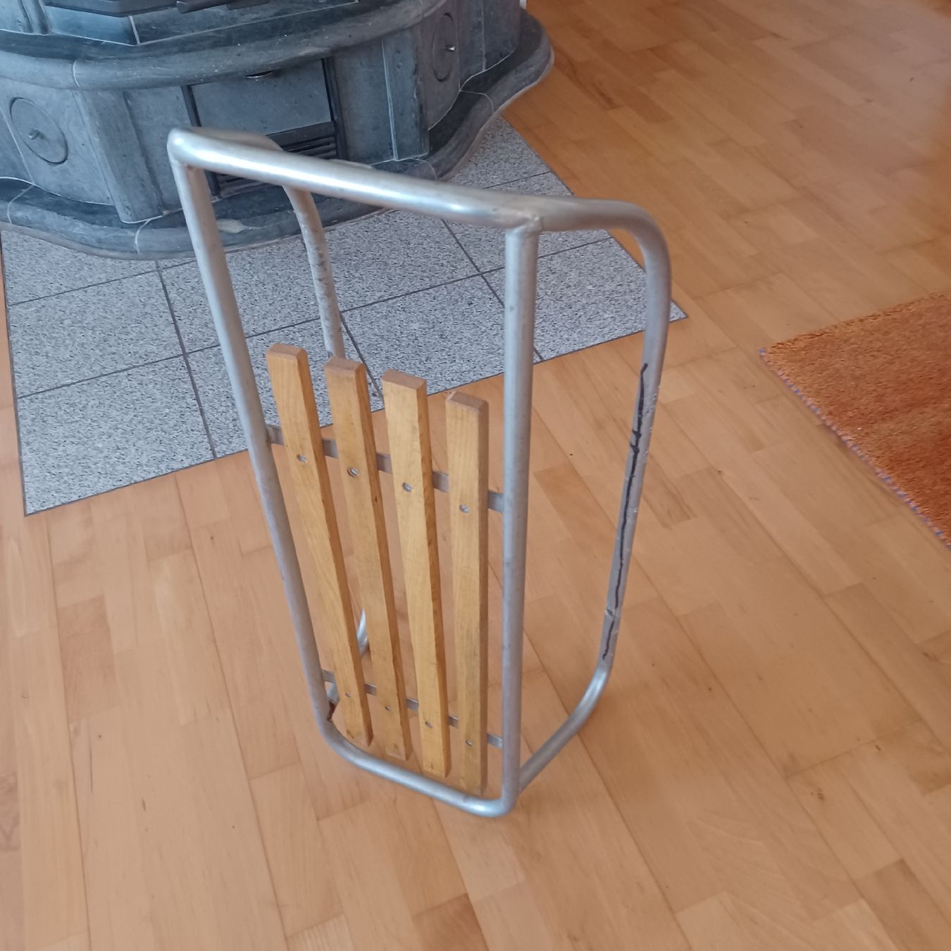 Slitta: Schlitten mit Metallkufen – Usato da Waldkirch venduto da Fantasia-101 1