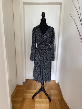 Wickelkleid gepunktet von INDISKA, Gr. S