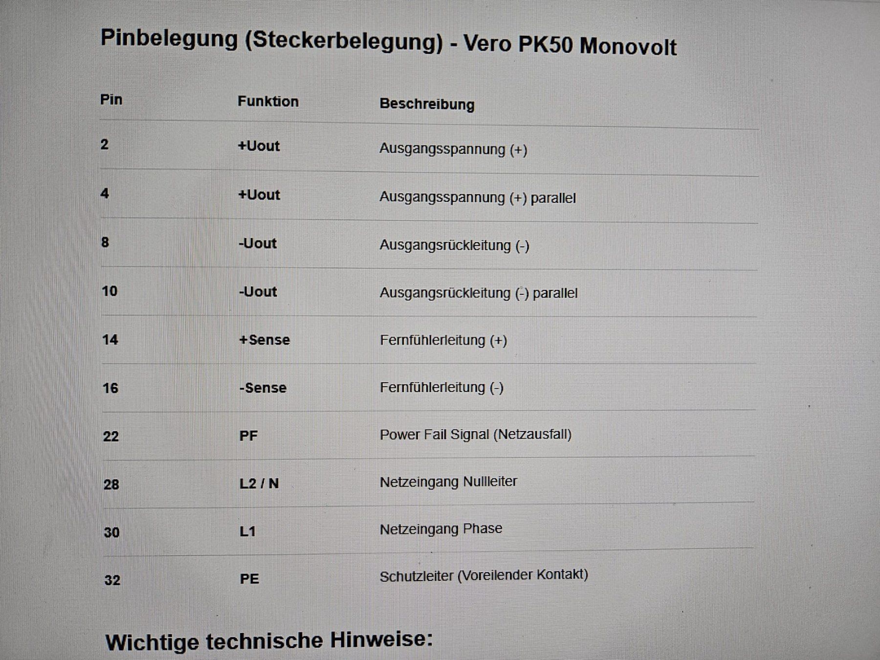 Componenti elettronici: Netzteil VERO PK50 5V 10A – Usato da Genestrerio venduto da GIDI02 6