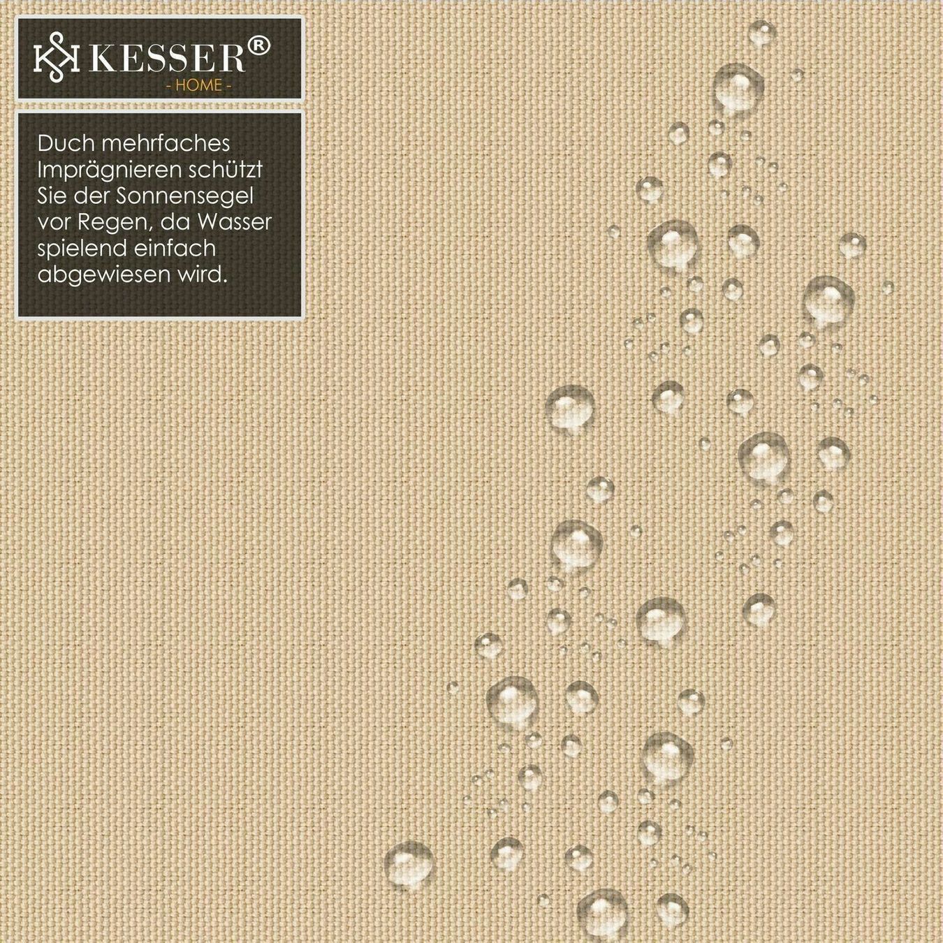 Markisen: KESSER Sonnensegel Rechteck Creme 2x2m – Neu und originalverpackt aus Bottighofen von zaap 2