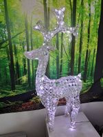 LED Rentier Dekofigur mit Farbwechsel mit Fernbedienung