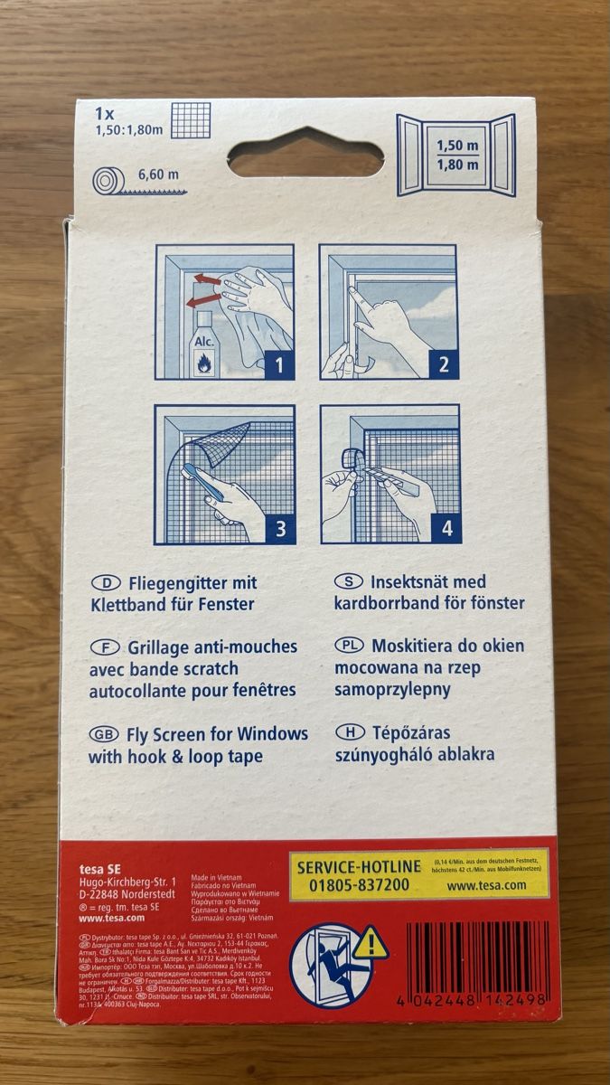 Altro per la casa: Tesa Insect Stop Standard Fliegengitter, 1.50x1.80m, Neu – Nuovo e nell'imballaggio originale da Frauenfeld venduto da Belinda952 1