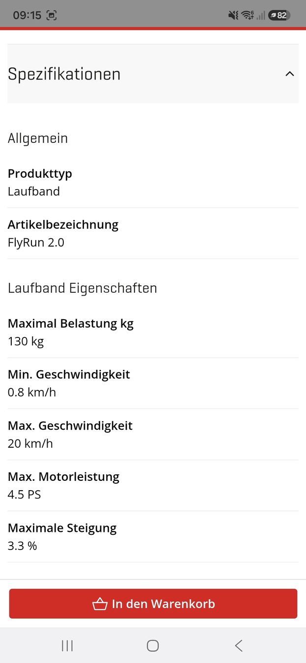 Hometrainer: Hammer Laufband FlyRun 2.0 – Usato da Eriswil venduto da fresa4 7