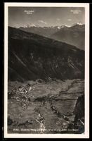 AK Loeche-les-Bains, Blick auf den Ort vom Gemmi-Pass