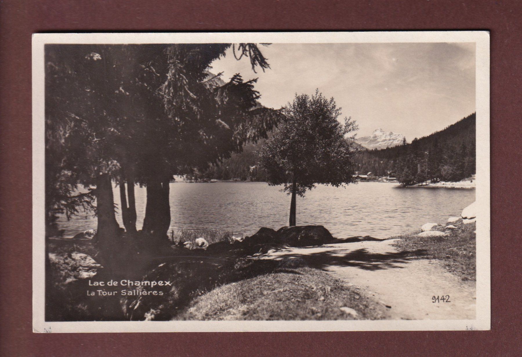 Ansichtskarten: LAC CHAMPEX - Tour Sallières – Gebraucht aus Pully von nicecards-shop