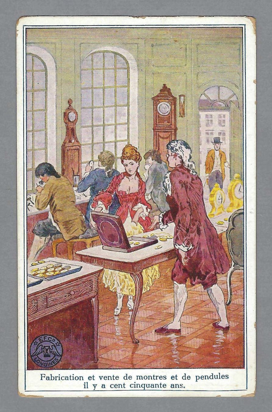 Cartoline postali: 1920, LONGINES, PUB. (MARKE ZERRISSEN) – Usato da Pura venduto da ulisse1957