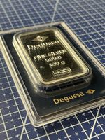 Silberbarren Degussa 100g 999.0 neuwertig in Blister