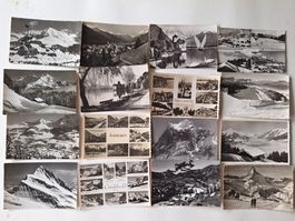 50 Stück alte Ansichtskarten Schweiz,  Kleinformat  (8)